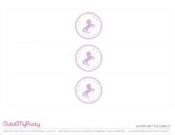 Free Unicorn Party Printables Water Bottle Labels Catchmyparty Com Birthday Party Printables Bottle Labels Printable Free Water Bottle Labels Free