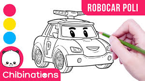Buku ini terdiri dari 20 halaman a4 dengan format pdf. Menggambar Dan Mewarnai Mobil Robocar Poli How To Draw Robocar Poli Car Chibinations Facebook Facebook