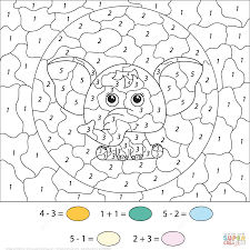 Play free educational math games like skater math, pizza party, what it's color by number! 34 Color By Number Addition Worksheets Kitty Baby Love