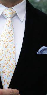 White Yellow Floral Tie Lord Wallington Mens Fashion Smart Well Dressed Men 70s Fashion Outfits