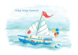 Hiep Hiep Hoera Zeilboot Verjaardagskaarten Kaartje2go
