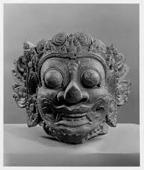 Head Of A Demon Rakshasa Indonesian Art Mystical Art Traditional Sculptures