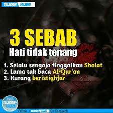 Hati tidak tenang kerana tidak memaafkan atau sukar memaafkan. Facebook