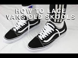 Shop for shoe laces, popular shoe styles, clothing, accessories, and much more! How To Lace Vans Old Skools The Best Way Youtube How To Lace Vans Shoe Lace Patterns Patterned Vans