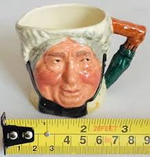 Rare (1950s) Sandland Character Ware Small 3.5”/9cm “Sairey Gamp” Toby Jug 