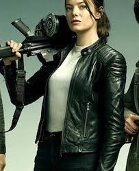 Pretty emma stone эмма стоун. Zombieland Double Tap Wichita Leather Jacket Hjacket