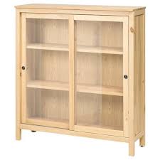 Idasen Cabinet With Sliding Glass Doors Beige Ikea In 2021 Glass Cabinet Doors Wood Storage Cabinets Ikea Storage Cabinets