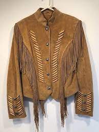 Cripple Creek Women S Leather Suede Twisted Fringe Jacket Suede Fringe Jacket Fringe Leather Jacket Native American Jackets