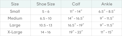 maternity compression size charts aeroflow breastpumps