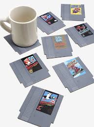 Nintendo Nes Cartridge Coasters My husband jon and i have loads of nerdy friends who make their way to our new house once a month to play magic: nintendo nes cartridge coasters