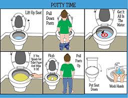 hom aba ot approved step by step laminated potty chart for kids ideal for children with autism or special needs helps with independence and self