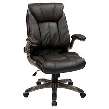 Work Smart Faux Leather Mid Back Managers Chair Black Executive Office Chairs Office Star Bonded Leather