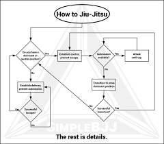 flowchart for what to do in each position bjj