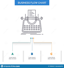 Article Blog Story Typewriter Writer Business Flow Chart