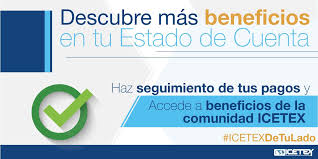 Consultar el estado de tu cuenta icetex te ayuda a mantener un mayor control de tu crédito. Icetex V Twitter Con El Nuevo Estado De Cuenta Puedes Conocer Las Caracteristicas De Tu Credito Revisar Tus Desembolsos Y Enterarte De Beneficios Icetexestadetulado Para Darte El Mejor Servicio Https T Co Syrim1qmlg Https T Co Rrrdwvvczt
