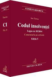 Comentariile sunt realizate prin raportarea atât la dispozițiile vechii reglementări, legea nr. Codul Insolventei Legea Nr 85 2014 Comentariu Pe Articole Editia 5 Beckshop