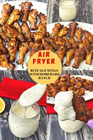 Air Fryer Crispy Buffalo Chicken Hot Wings Keto Low Carb Is A Quick And Easy Recipe That Uses A Marinade And Dry Rub Hot Wing Recipe Homemade Recipes Recipes
