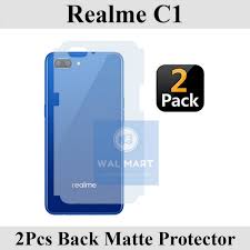 2Pcs Realme C1 Back Matte Protector ...