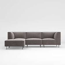 Living room sofa bed sectionals for small. Small Space Sectional Sofas Couches Crate And Barrel