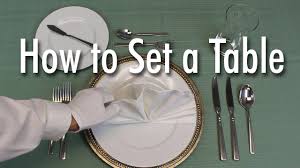Start with a basic setting to dress up the table and set a casual mood for your dinner party or holiday gathering. Learn How To Set A Formal Dinner Table Youtube