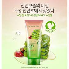 Soothing gel with moisturizing effect for face, body and hair. Nature Republic Soothing Moisture Cactus 92 Soothing Gel 250ml 8 45 Fl Oz Amazon De Beauty