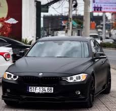 Xe BMW 320i Dán Đổi Màu Đen Nhám Cực Chất