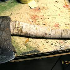 You may have to go over it with the rasp a few times to get a snug fit. How To Repair A Cracked Or Broken Wood Axe Handle Dengarden