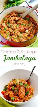 Chicken And Sausage Jambalaya One Pot Recipe Chicken And Sausage Jambalaya One Pot Meals Jambalaya Recipe