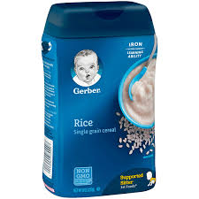 Amazon Com Gerber Single Grain Rice Baby Cereal 8 Oz Pack Of 6 Baby Food Cereal Everything Else
