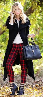 Black And Red Checkered Pants You Plaid Me At Hello Cropped Black And Red Plaid Pants Red Plaid Pants Plaid Pants Plaid Leggings Outfit