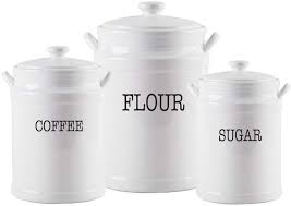 Black And White Canister Set Of 3 3 Piece Kitchen Canister Set Joss Main Kitchen Canister Sets Kitchen Canisters Canister Sets