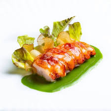 Foodclubinspiration On Instagram Butter Poached Lobster Gem Lettuce Pomme Puree And Laitue Sauce By Chef Thom Food Food Presentation Butter Poached Lobster