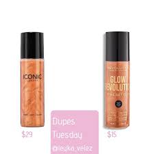 Biossance Squalane Vitamin C Rose Oil Dupe Iconic London Glow Spray Dupe In 2020 Dupes Makeup Dupes Setting Spray