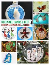 Diy Christmas Ornaments Using Kids Hands And Feet Diy Christmas Tree Ornaments Christmas Diy Diy Christmas Ornaments