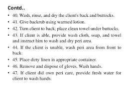 Bed Bath Procedure