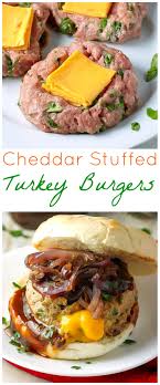 Cheddar Stuffed Bbq Turkey Burgers Baker By Nature Recipe Turkey Burger Recipes Recipes Ground Turkey Recipes