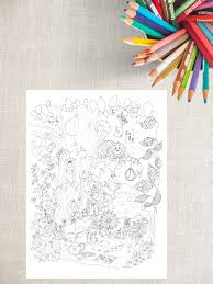 This coloring page is for your personal use only. Pdf Printable Coloring Pages Alice In Wonderland Colouring Etsy
