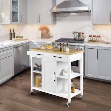 We would like to show you a description here but the site won't allow us. Yaheetech Kitchen Island On Lockable Wheels With 2 Storage Drawers Bamboo Countertop White Kitchen Trolley Cart With Adjustable Shelves And Towel Bar Furniture Kitchen Dining Room Furniture Vit Edu Au