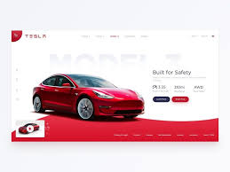 Tesla Homepage Concept Tesla Motion Design Video Concept