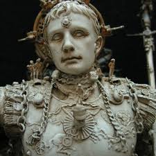 The Emperor" mixed media assemblage, resin, wood, plastic, metal, acrylic.  Main figure is 1/6 scale. I think about the Roman empire everyday 😂, in  miniature form. Have a great mid-week conquering. Cheers,