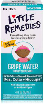 Amazon Com Little Remedies Gripe Water No Alcohol Sodium Bicarbonate Artificial Color Gluten Free Safe For Newborns 4 Oz Bottle Hourglass Health Personal Care