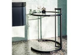 Metal stand with glass center coffee table. Adjustable Table E 1027 Classicon Side Table Milia Shop