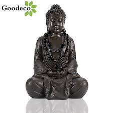 Because we have no gallery overhead costs, we can afford to offer our products made by professional artists at. Goodeco Buddha Statue Home Room Decor Buda Figurine Zen Garden Outdoor Decorations Buddha Sculpture With Necklace Yard Ornaments Statues Sculptures Aliexpress