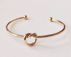 14k Gold Celtic Infinity Knot Bangle Best Friend Or Sisters Etsy Twisted Bangle Knot Bangle Solid Gold Bangle