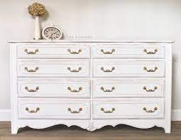 How to distress wood and furniture: White Painted Dresser And Gold Hardware Painted Dresser White Baby Furniture White Painted Dresser