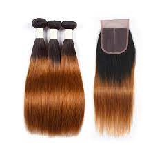 Wholesale and retail real human hair extensions for you forever beauty! Color 1b 30 Auburn Straight Hair Extensions 3 Bundles Malaysian Human Hair Weave With Closure Buy Colored Weave Bundles Colored Brazilian Hair Weave Colored Human Hair Bundles With Closure Ombre Human Hair Bundles With Closure