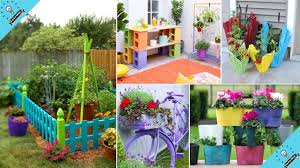A garden doesn't have to be shabby and plain. 100 Bright Diy Painted Garden Decoration Ideas For A Colorful Yard Garden Ideas Youtube Creative Garden Decor Diy Garden Projects Garden Decor