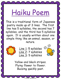 Therefore, writing haiku is very good exercise to all aspiring poets; Types Of Poems For Kids To Read And Write Vibrant Teaching
