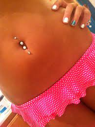 My Top And Bottom Belly Piercing During The Summer Cute Piercings Belly Piercing Belly Button Piercing Jewelry