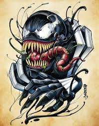 Image Of Symbiotic Relationship Marvel Tattoos Cartoon Tattoos Marvel Drawings